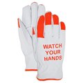 Magid HiViz Watch Your Hands Goatskin Leather Driver Glove B940EHVL